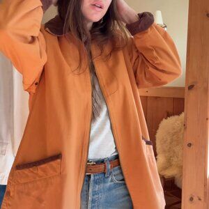 VTG Talbots Cotton Plaid Lined Barn Coat